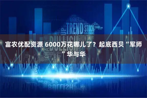 富农优配资源 6000万花哪儿了？起底西贝“军师”华与华