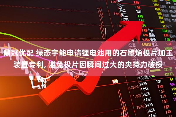 鼎冠优配 绿态宇能申请锂电池用的石墨烯极片加工装置专利, 避免极片因瞬间过大的夹持力破损