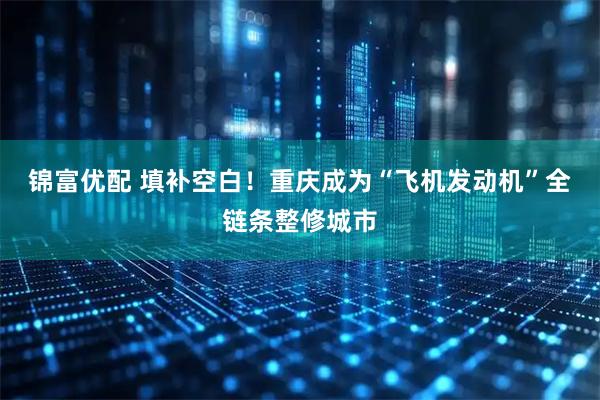 锦富优配 填补空白！重庆成为“飞机发动机”全链条整修城市