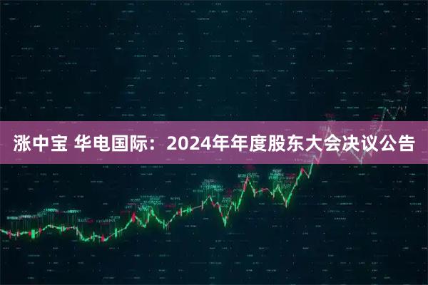 涨中宝 华电国际：2024年年度股东大会决议公告