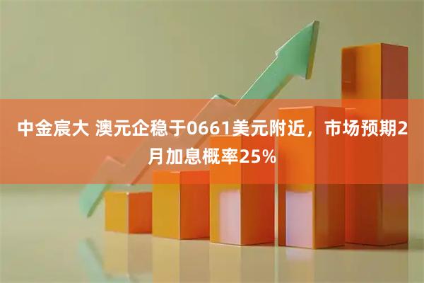 中金宸大 澳元企稳于0661美元附近，市场预期2月加息概率25%